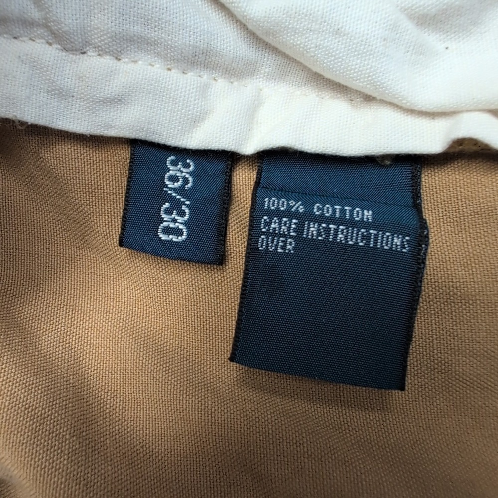 VTG Polo Ralph Lauren Bleecker Pants Men's 36x30 Tan Paratrooper Cargo Cinch - Picture 11 of 11